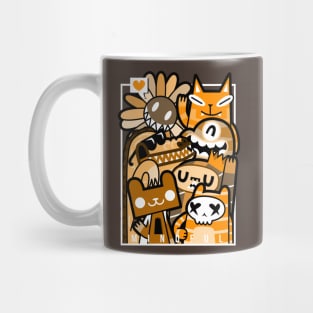 Doodle Orange DOOR BOYS Mug